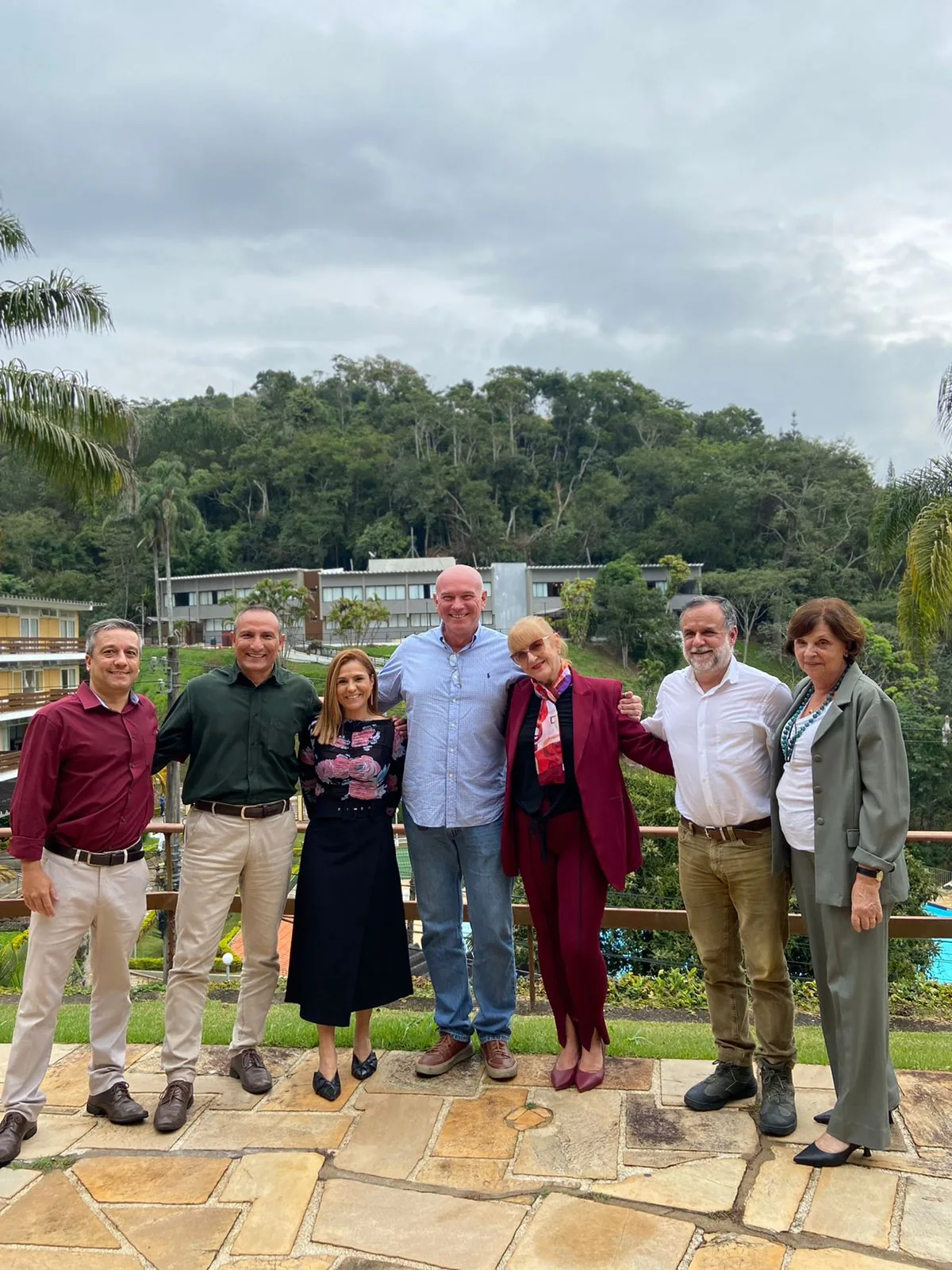 Dirigentes e palestrantes do PROENH-RJ reunidos em Petrópolis, no Sesc Nogueira